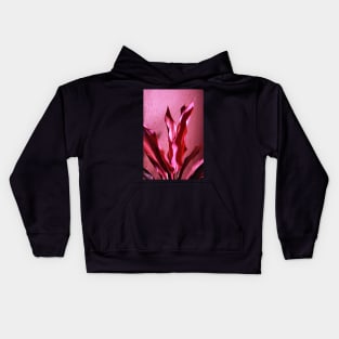 Pink Leaves Photography Kids Hoodie